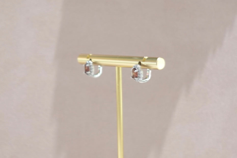 E2270 | Red Garnet Earrings