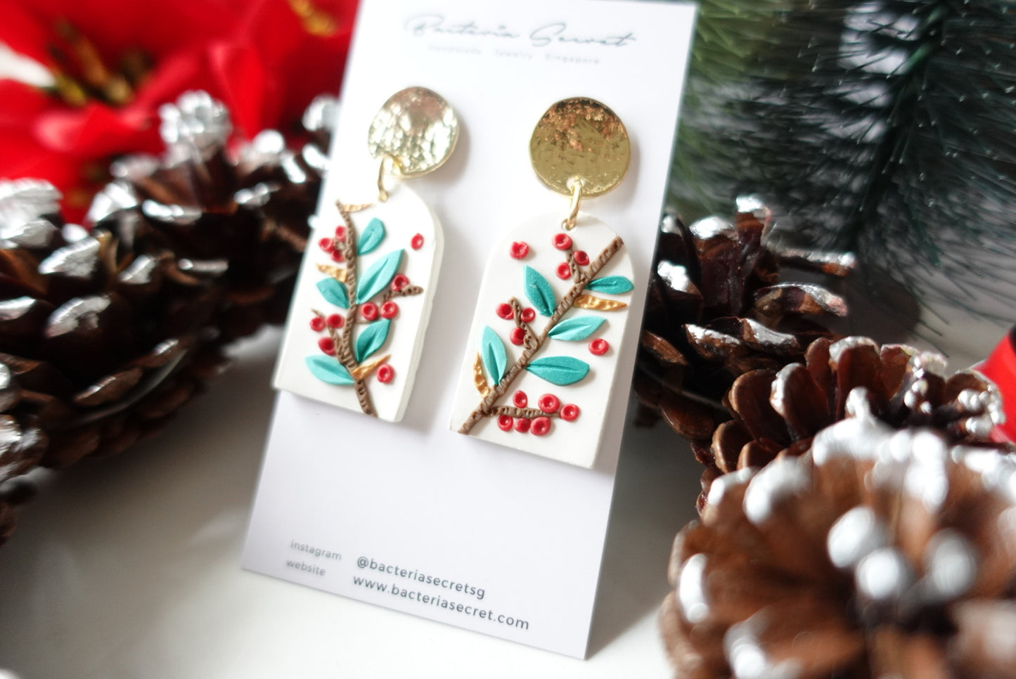 Merry Little Christmas Clay Earrings 4