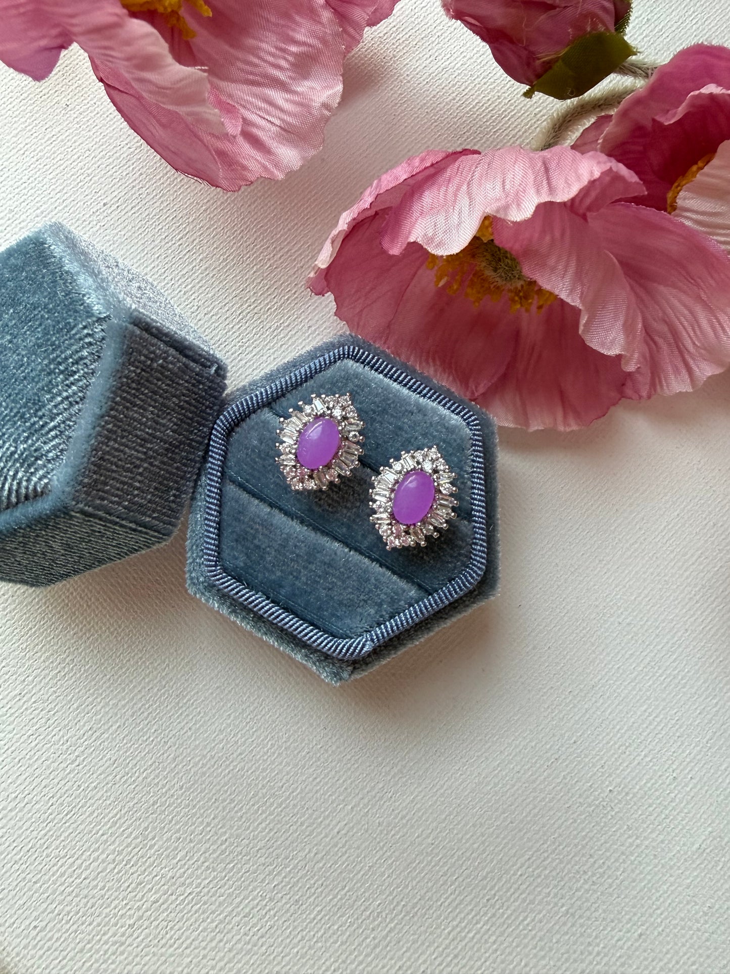 E2086 | Type A Lavender Jade Earrings