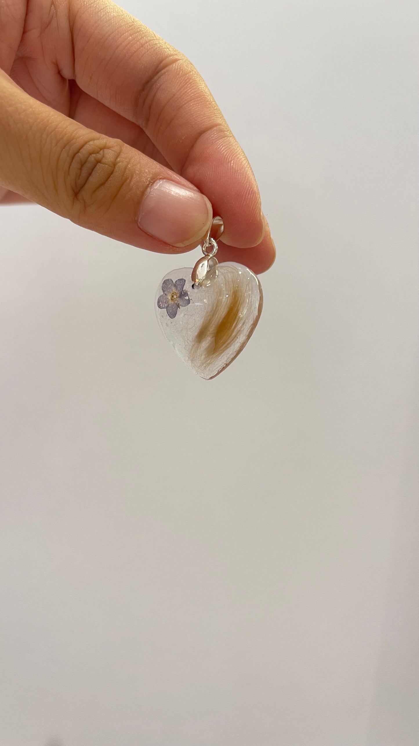 Pet Fur or Pet Hair Keepsake Pendant - Custom Order