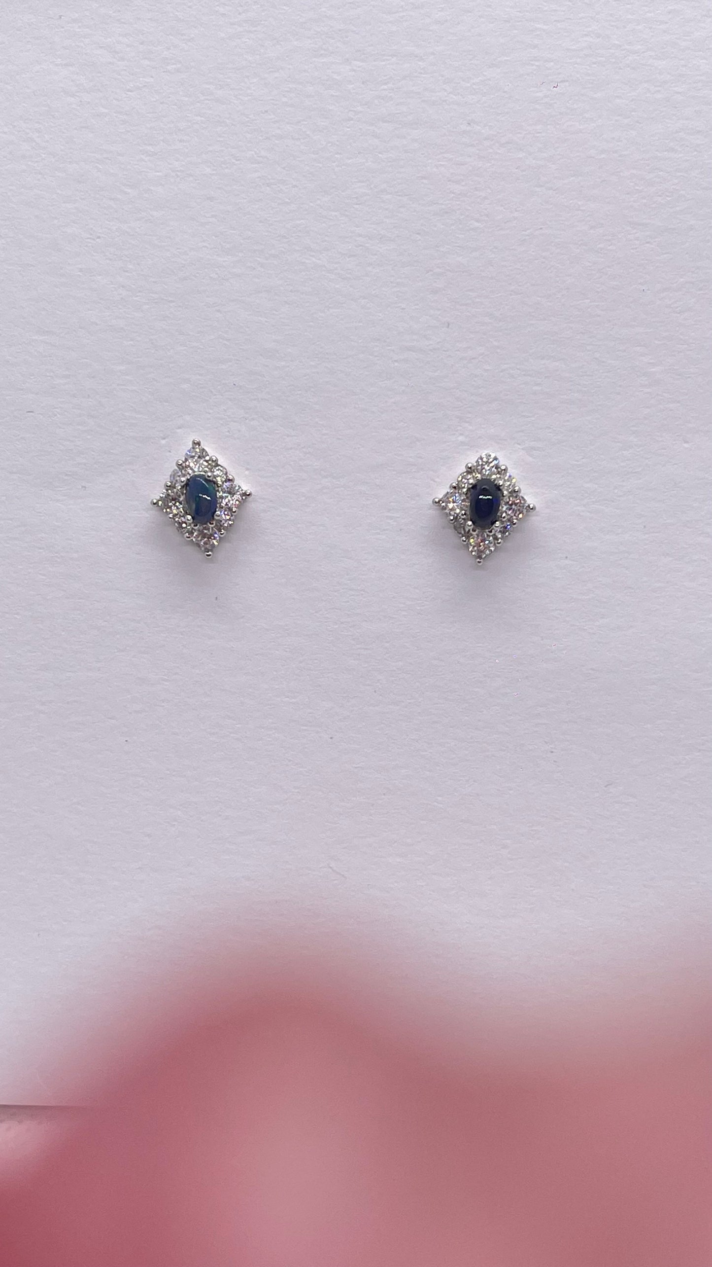 E2271 | Black Opal Earrings