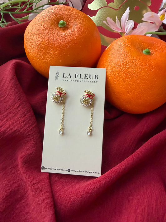 E2235 | CNY Jewelry Prosperity Bag Earrings 福袋满满