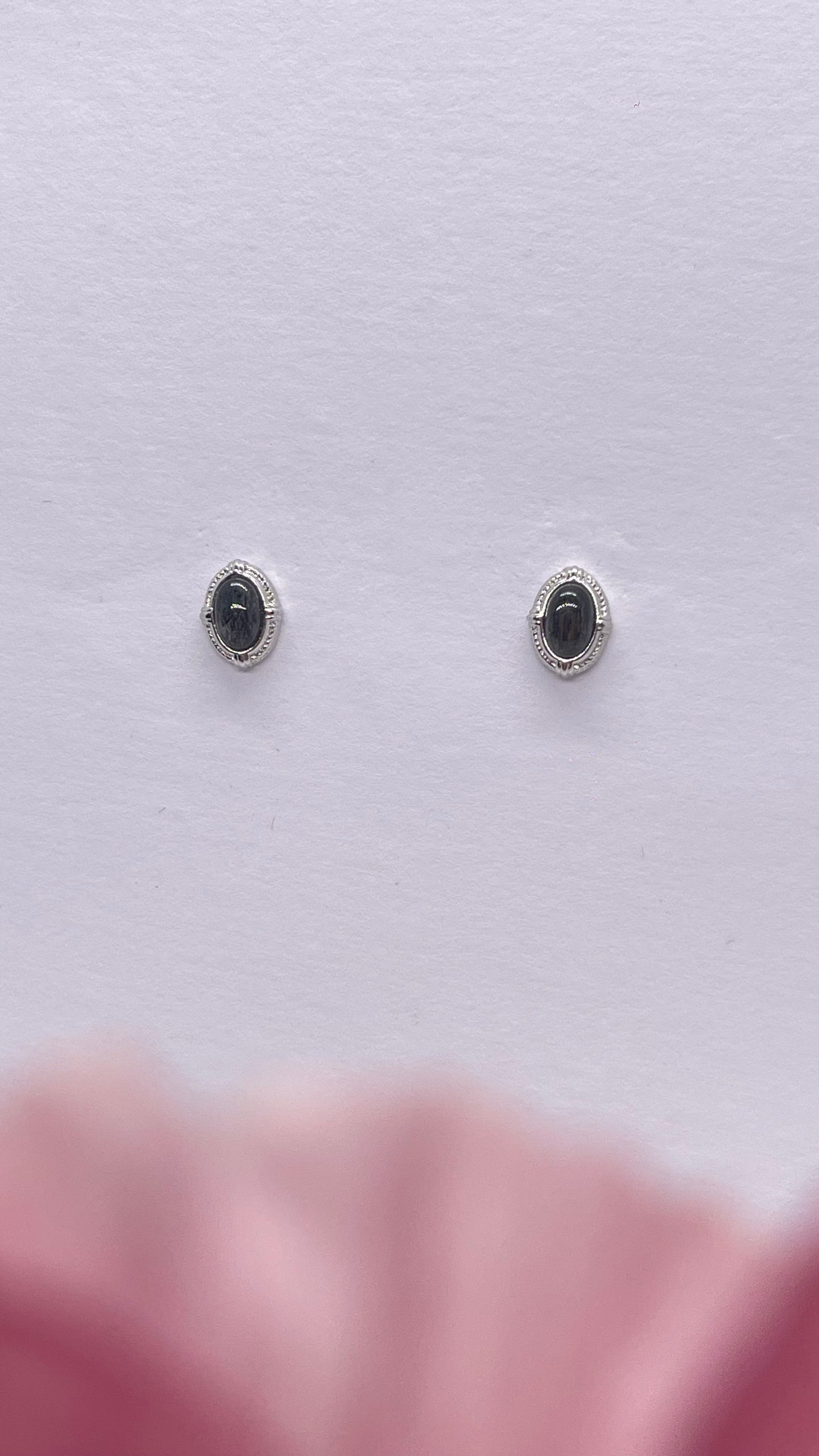 E2272 | Black Rutilated Earrings