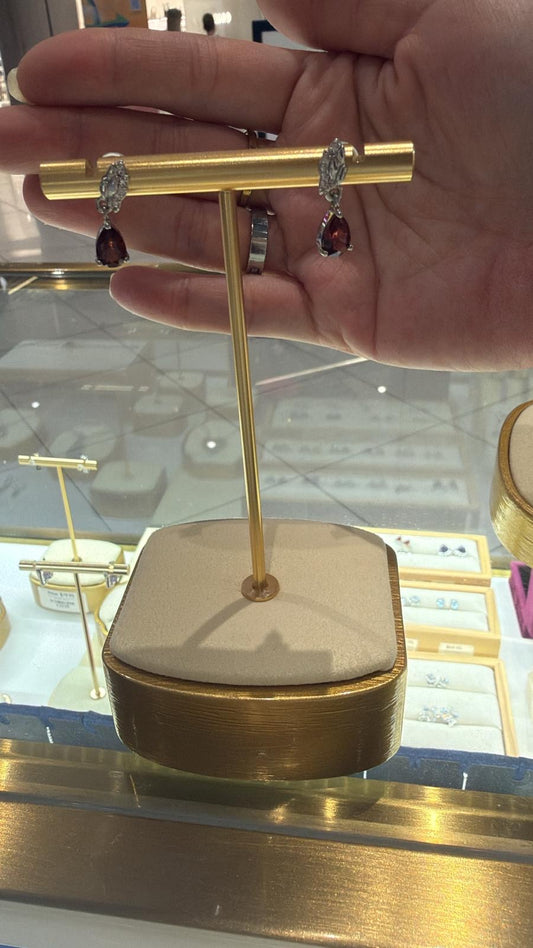 E2255 | Red Garnet Earrings