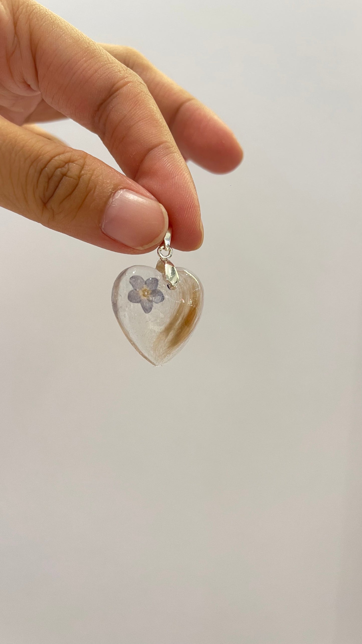 Pet Fur or Pet Hair Keepsake Pendant - Custom Order