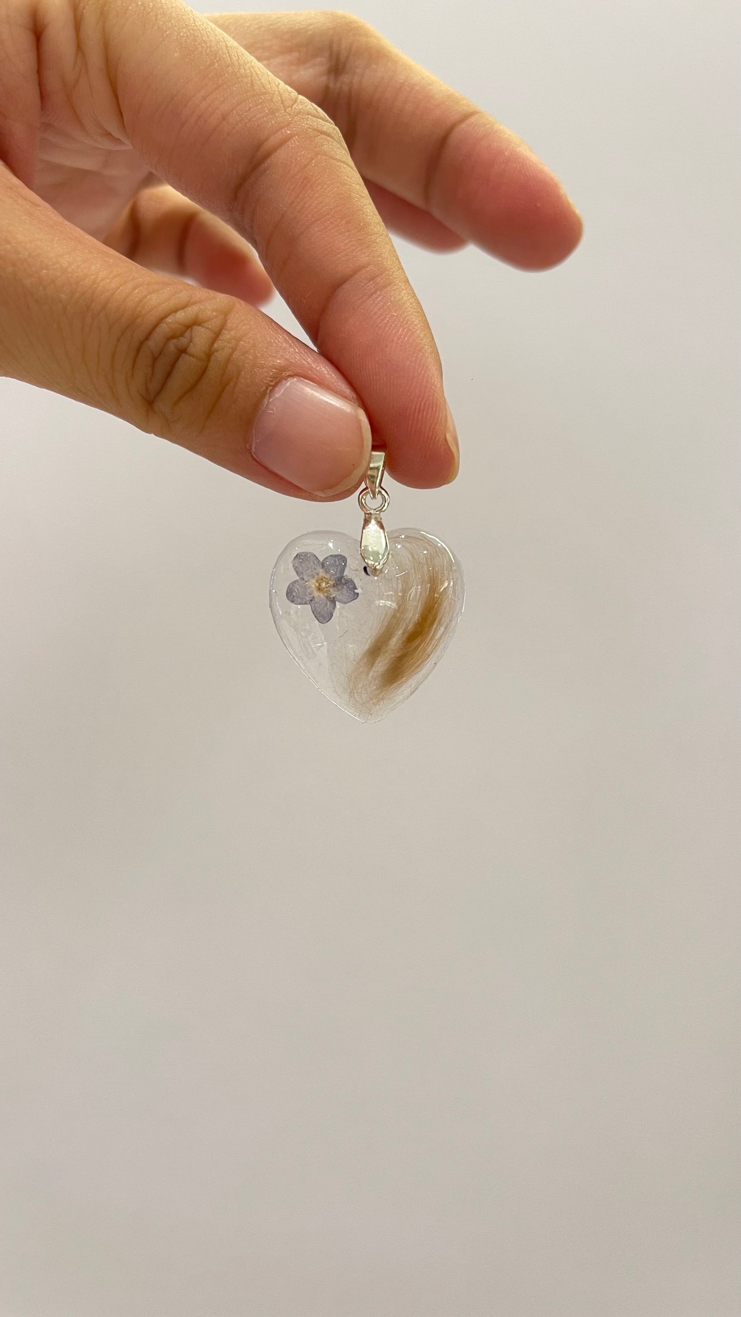 Pet Fur or Pet Hair Keepsake Pendant - Custom Order