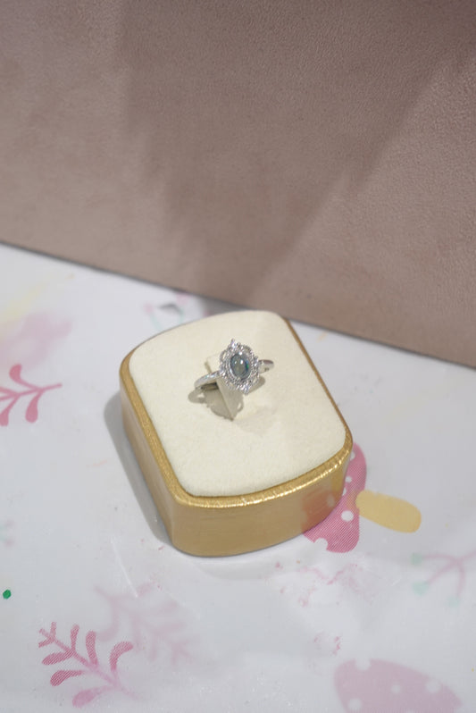 R0246 | Black Garnet Ring