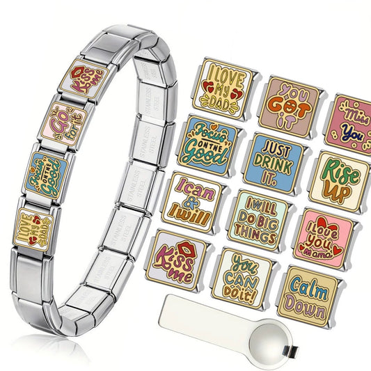 Italian Charm Bracelet (Stainless Steel)