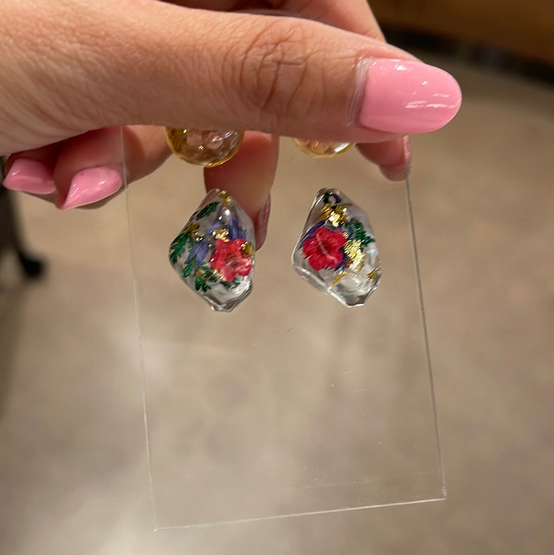 Joy to the World Christmas Studs