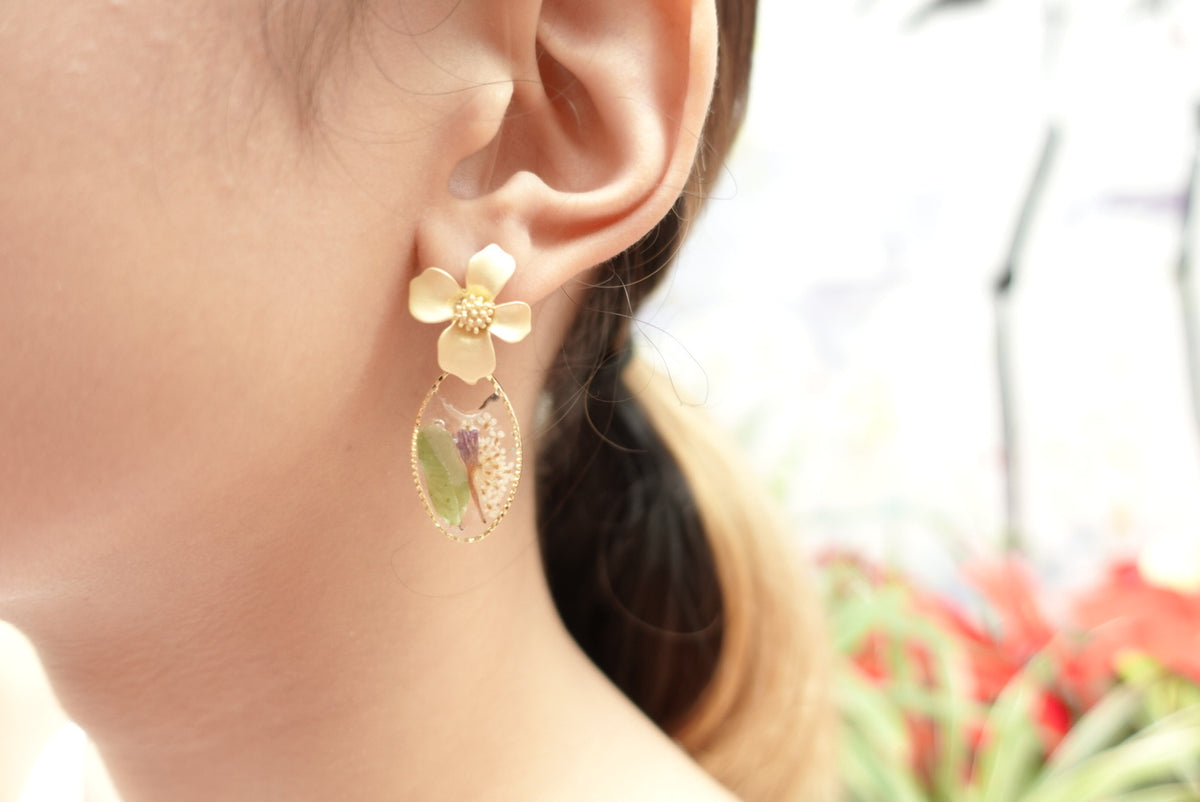 Forget-me-not Flower Combination Studs