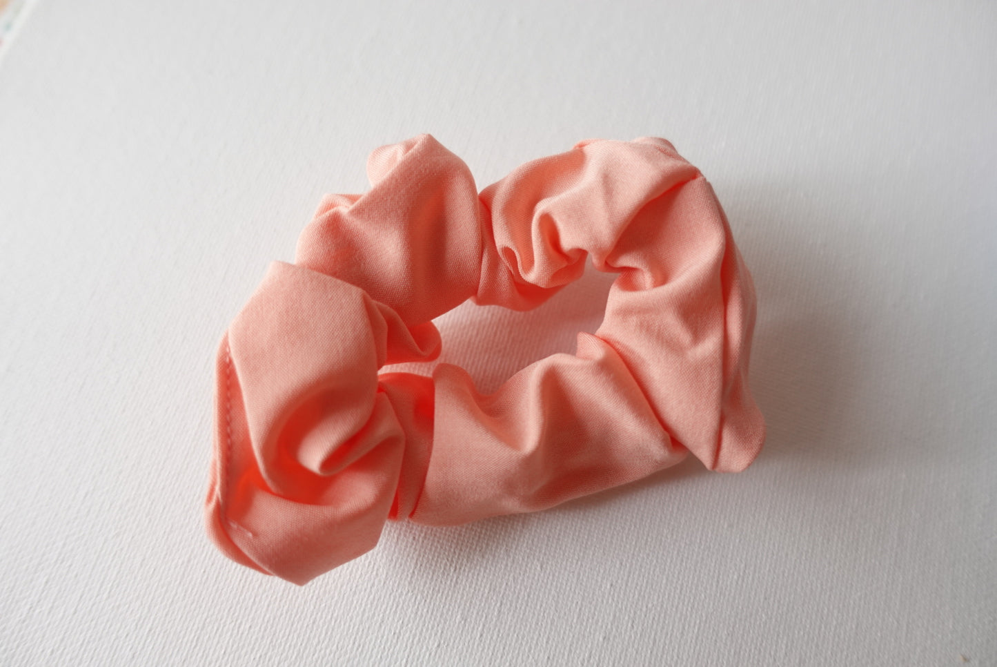 Pastel Plain Cotton Scrunchies