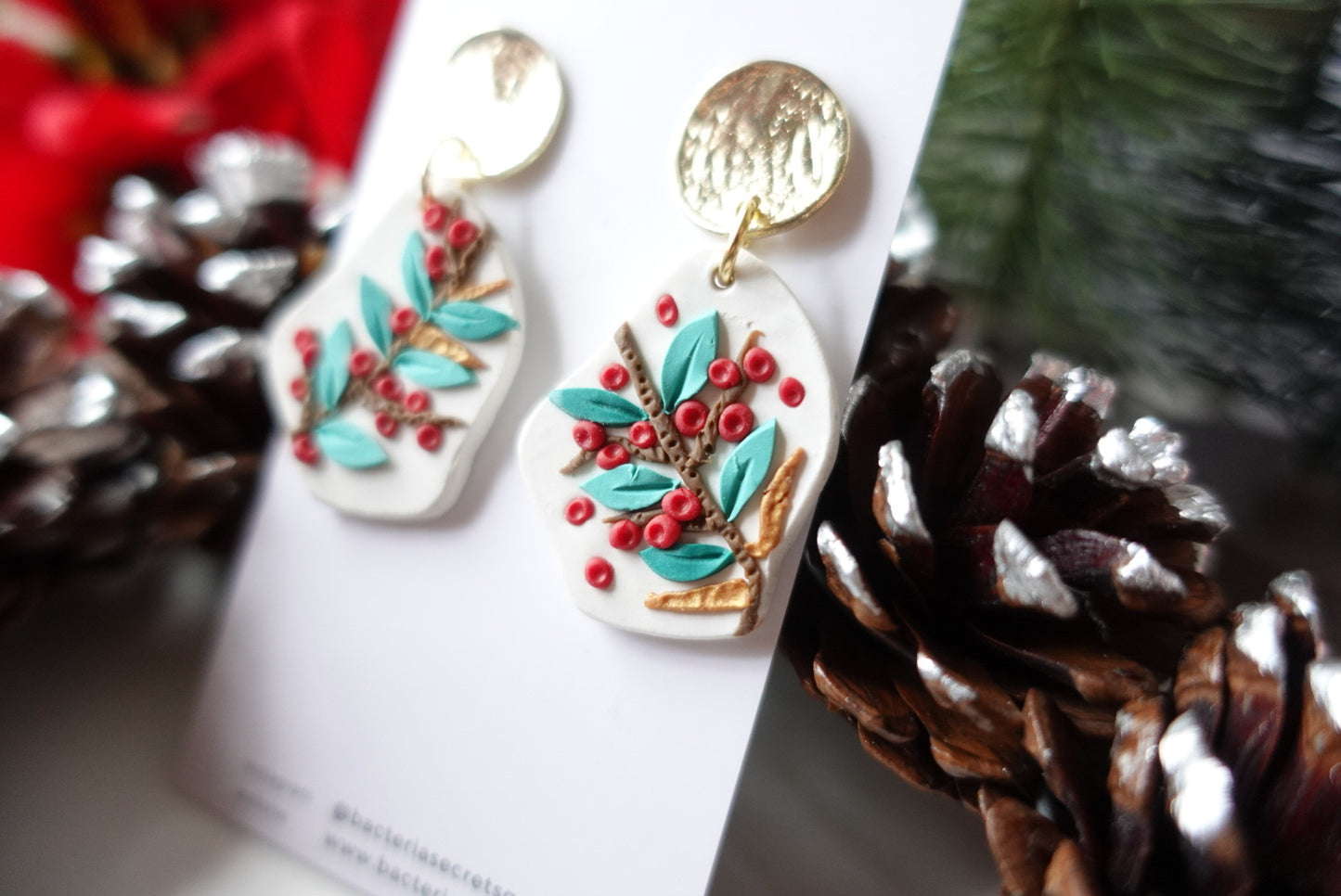 Merry Little Christmas Clay Earrings 5