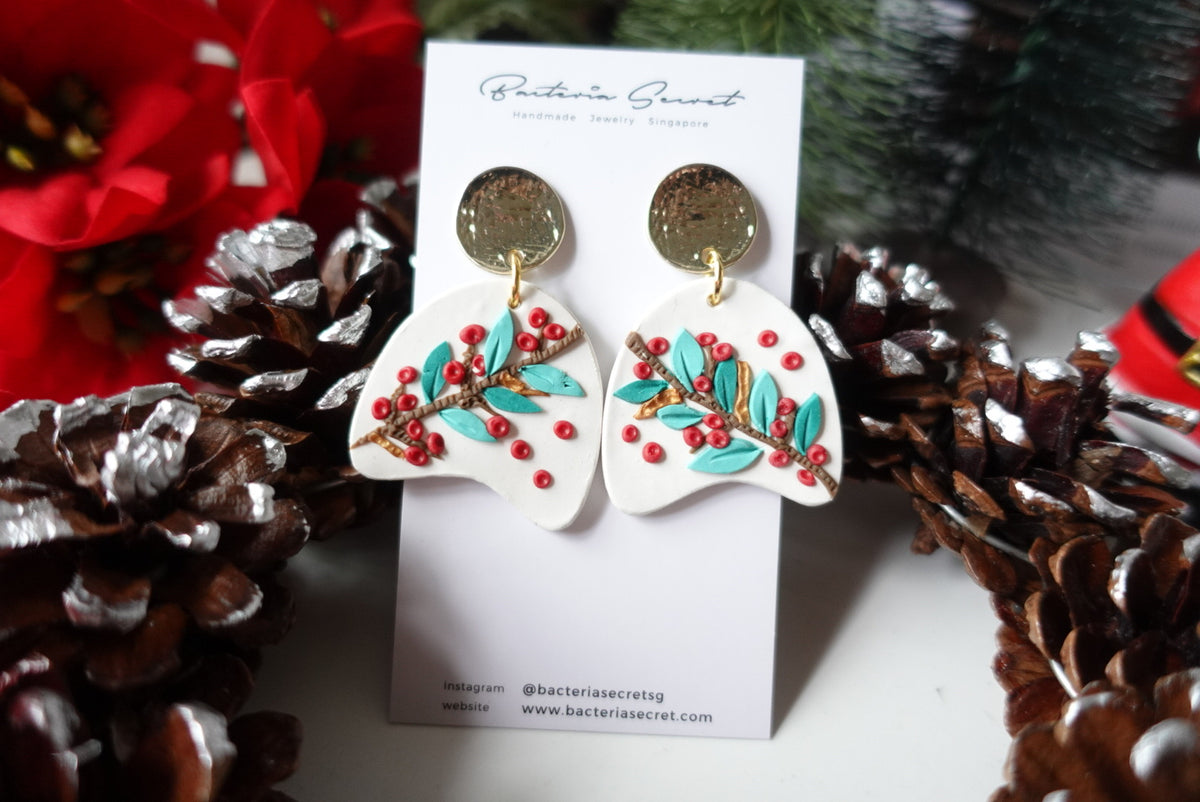 Merry Little Christmas Clay Earrings 7
