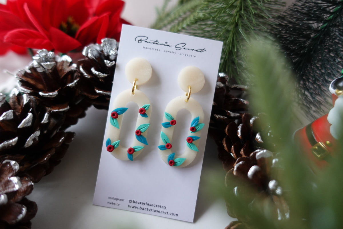 Christmas Polymer Clay Earrings 3.3