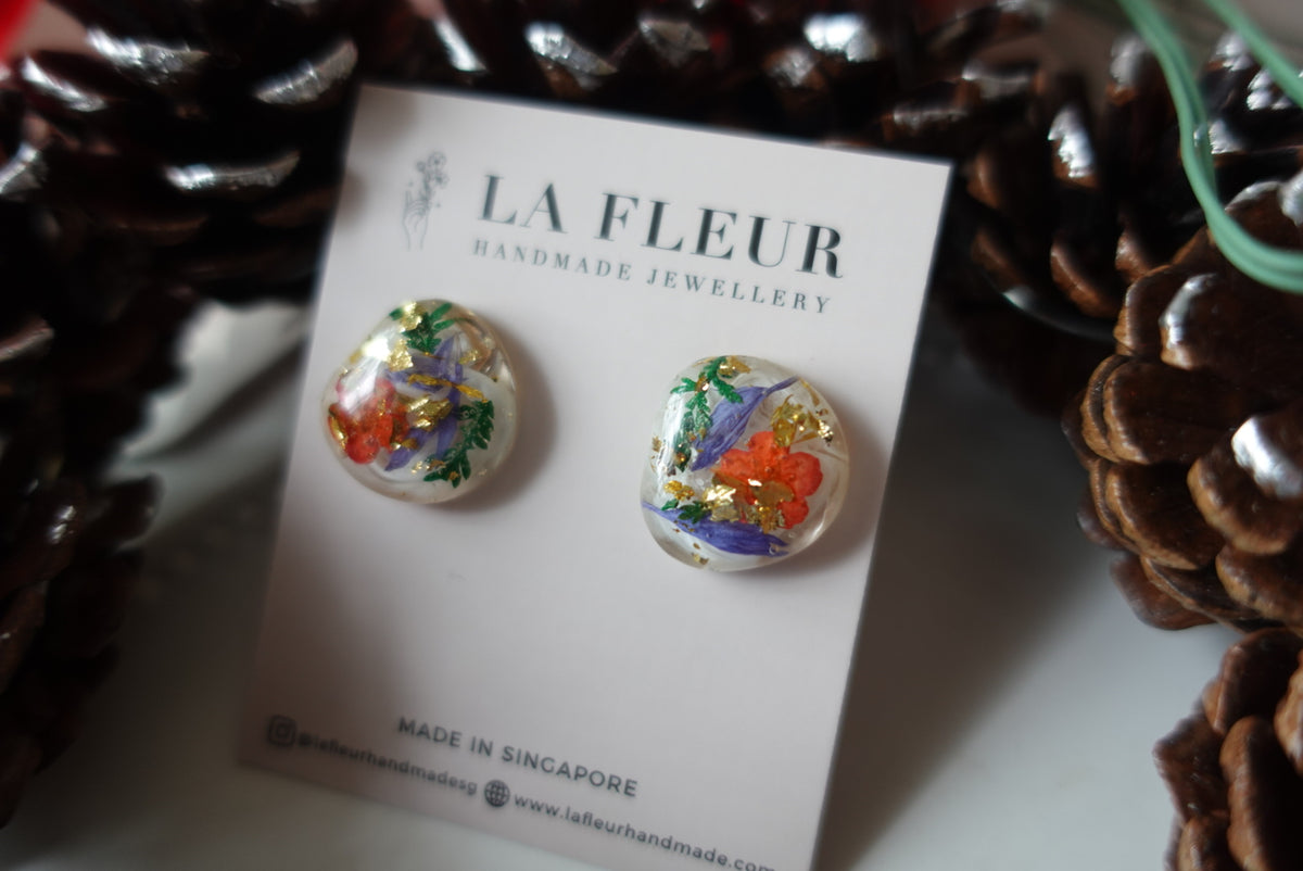 Joy to the World Christmas Studs