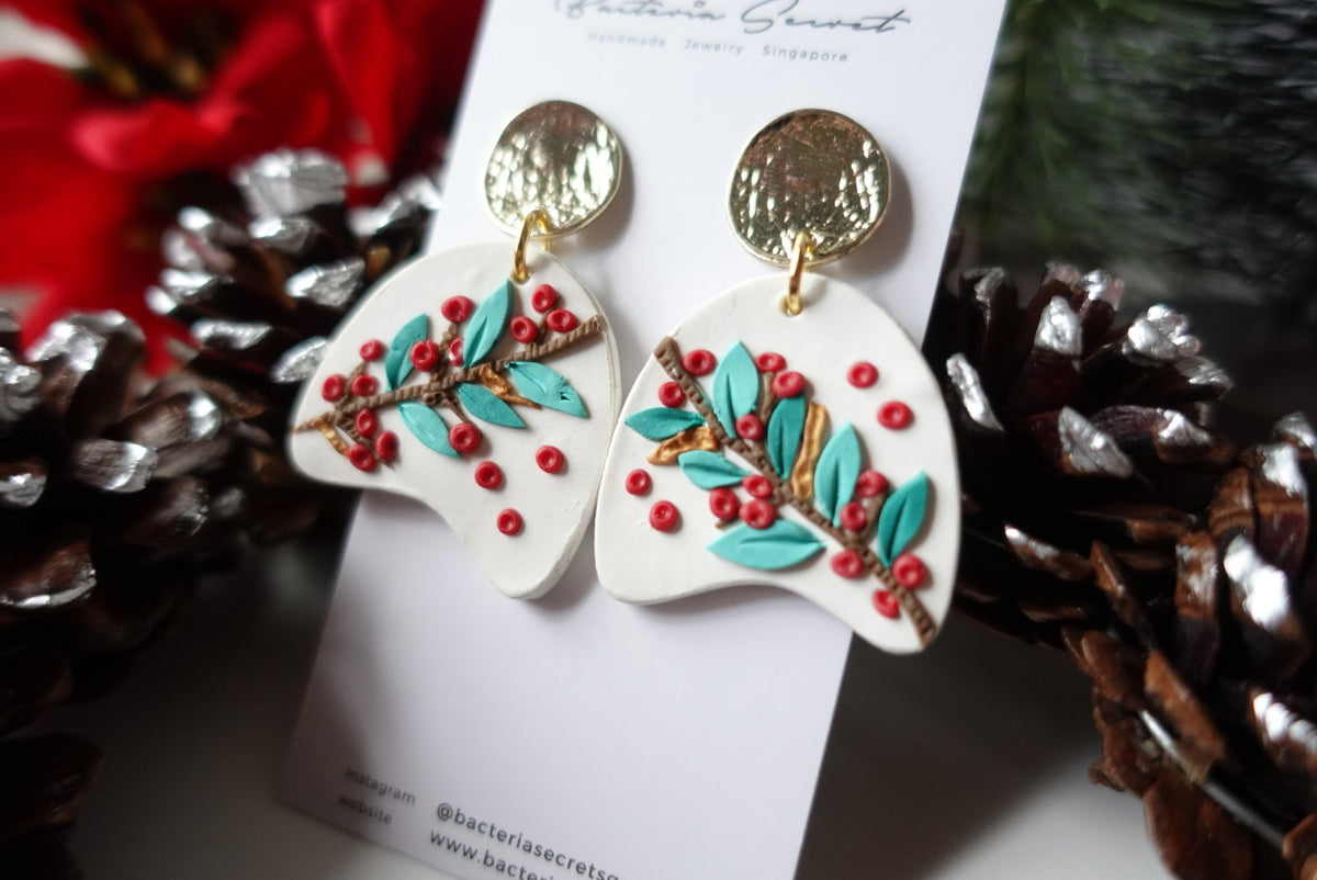 Merry Little Christmas Clay Earrings 7
