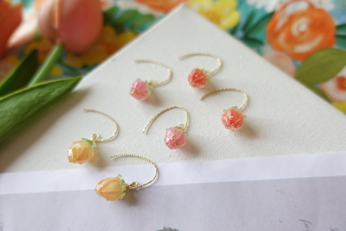 💕 Valentine’s Collection 💕 Pastel Rose Earrings