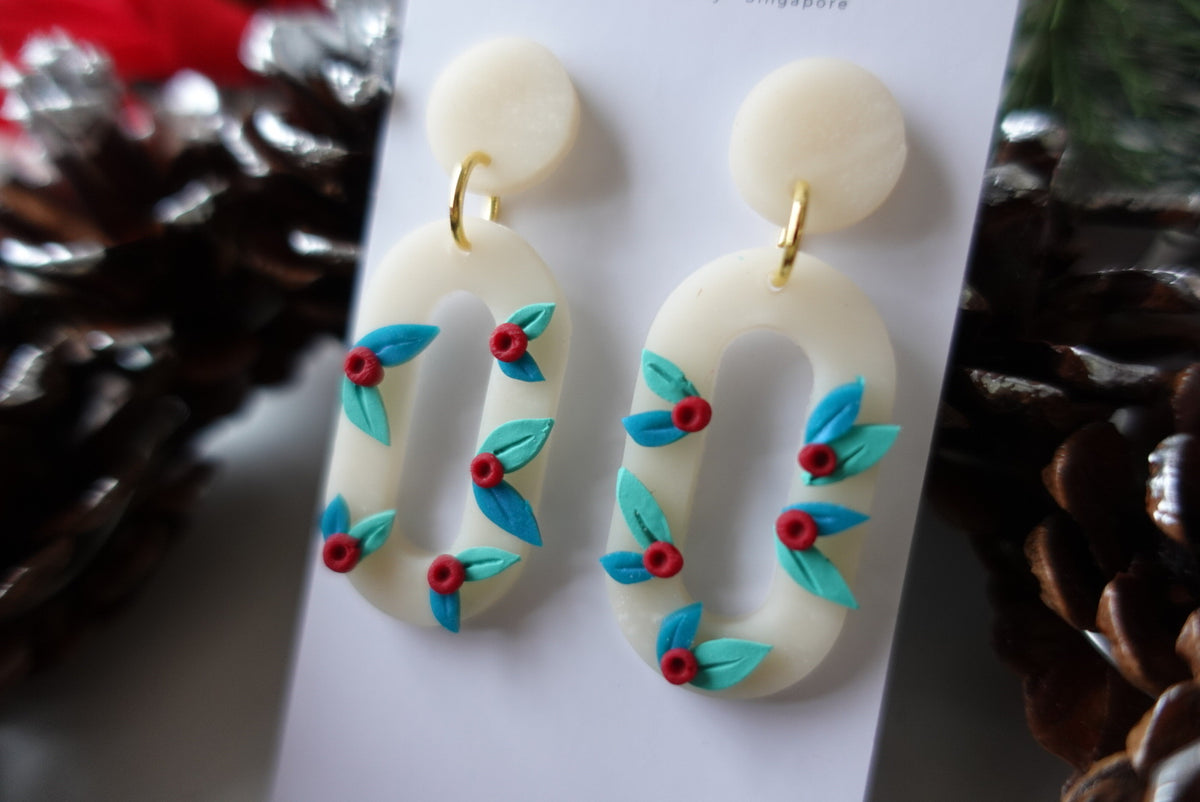 Christmas Polymer Clay Earrings 3.3