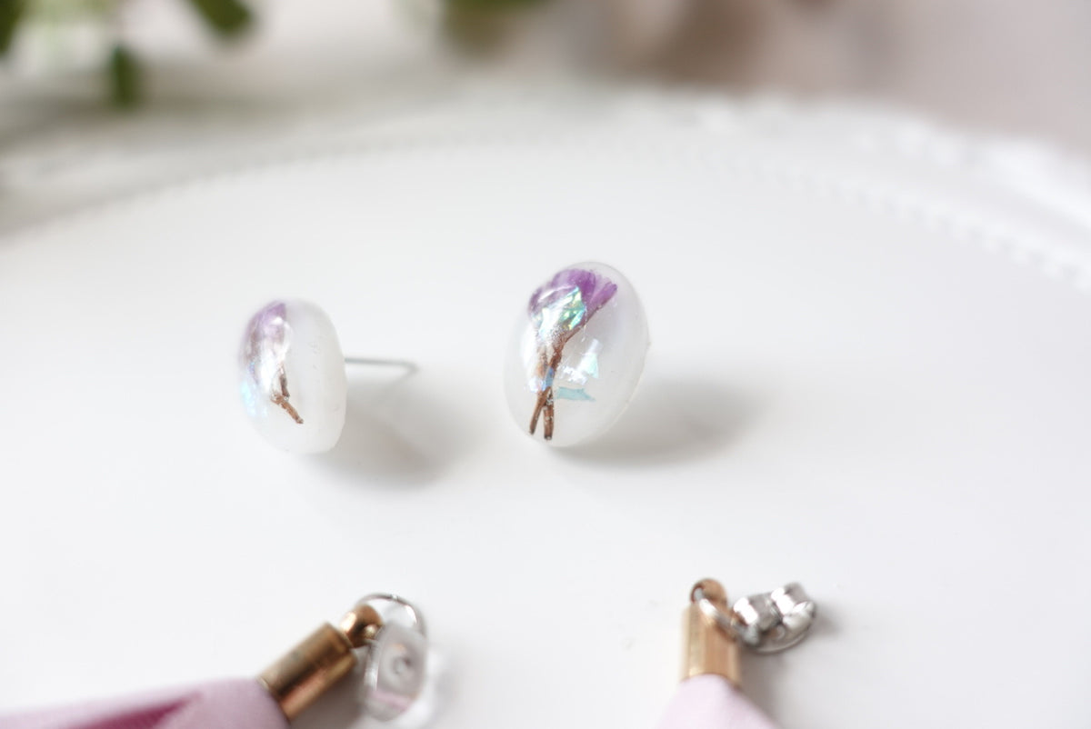 🌸Spring Collection🌸 2 Ways Aquene Purple Flower Studs