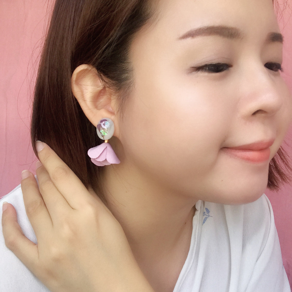 🌸Spring Collection🌸 2 Ways Aquene Purple Flower Studs