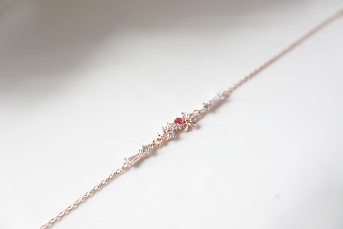 Barret Flower Crystals Bracelet