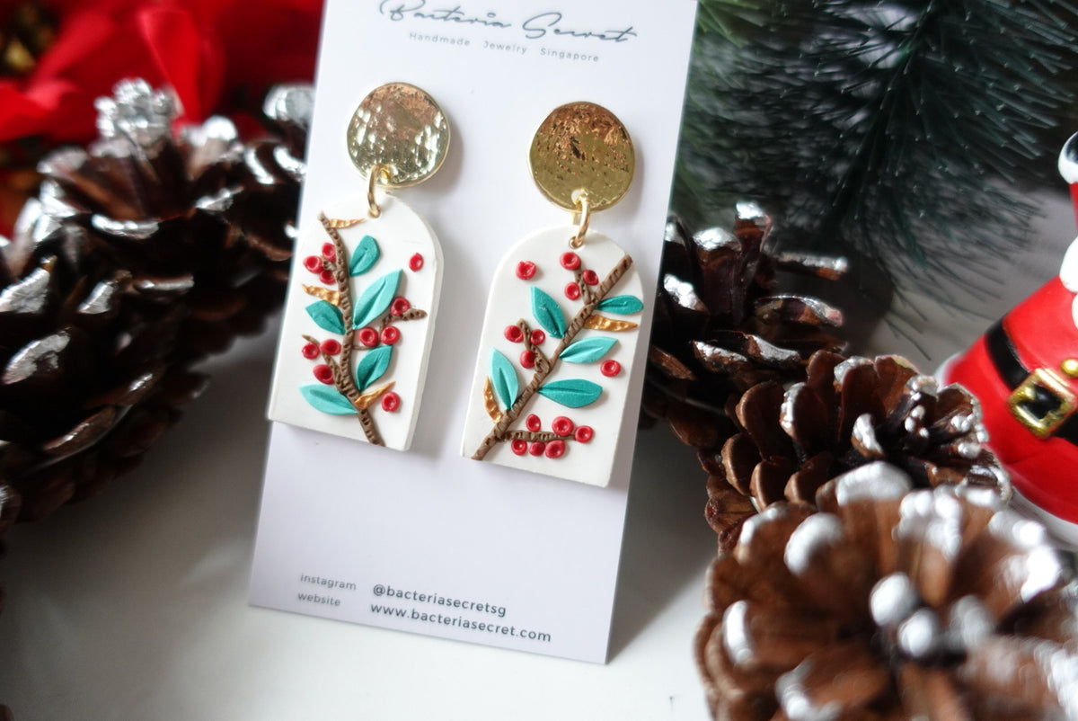 Merry Little Christmas Clay Earrings 4