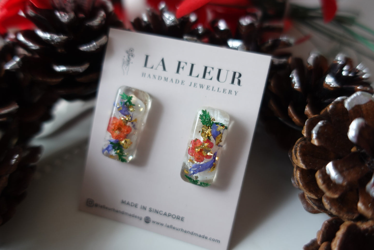 Joy to the World Christmas Studs